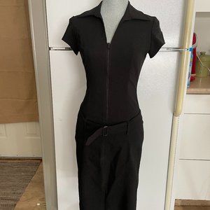 M Collection Hipster Belted Dress